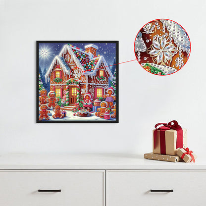 Christmas Atmosphere House - Special Shaped Drill Diamond Painting 30*30CM