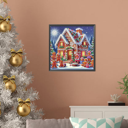 Christmas Atmosphere House - Special Shaped Drill Diamond Painting 30*30CM