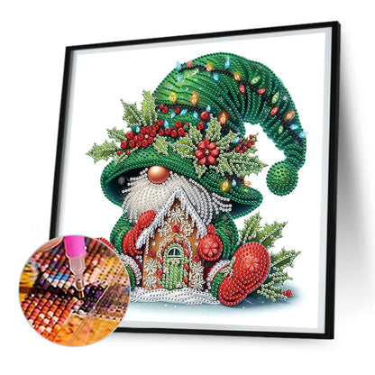 Christmas Gnome - Partial Special-Shaped Drill Diamond Painting 30*30CM