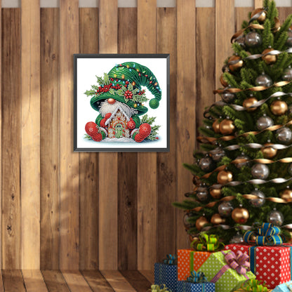 Christmas Gnome - Partial Special-Shaped Drill Diamond Painting 30*30CM