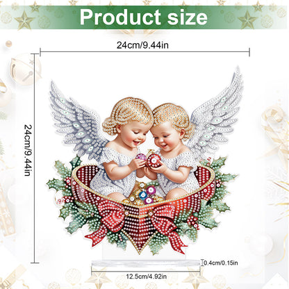 Christmas Angel Diamond Painting Tabletop Ornaments Kit Bedroom Table Decor