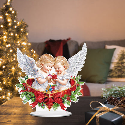 Christmas Angel Diamond Painting Tabletop Ornaments Kit Bedroom Table Decor