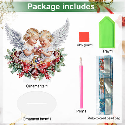 Christmas Angel Diamond Painting Tabletop Ornaments Kit Bedroom Table Decor