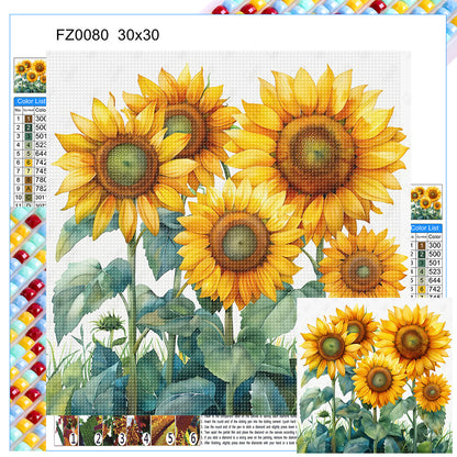 Sunflower - Full Square Drill Diamond Painting 30*30CM