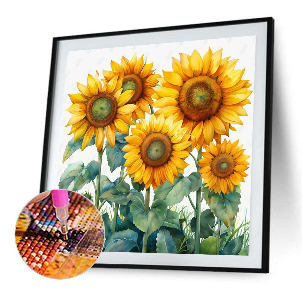 Sunflower - Full Square Drill Diamond Painting 30*30CM