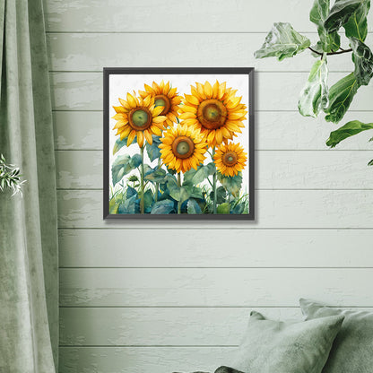 Sunflower - Full Square Drill Diamond Painting 30*30CM