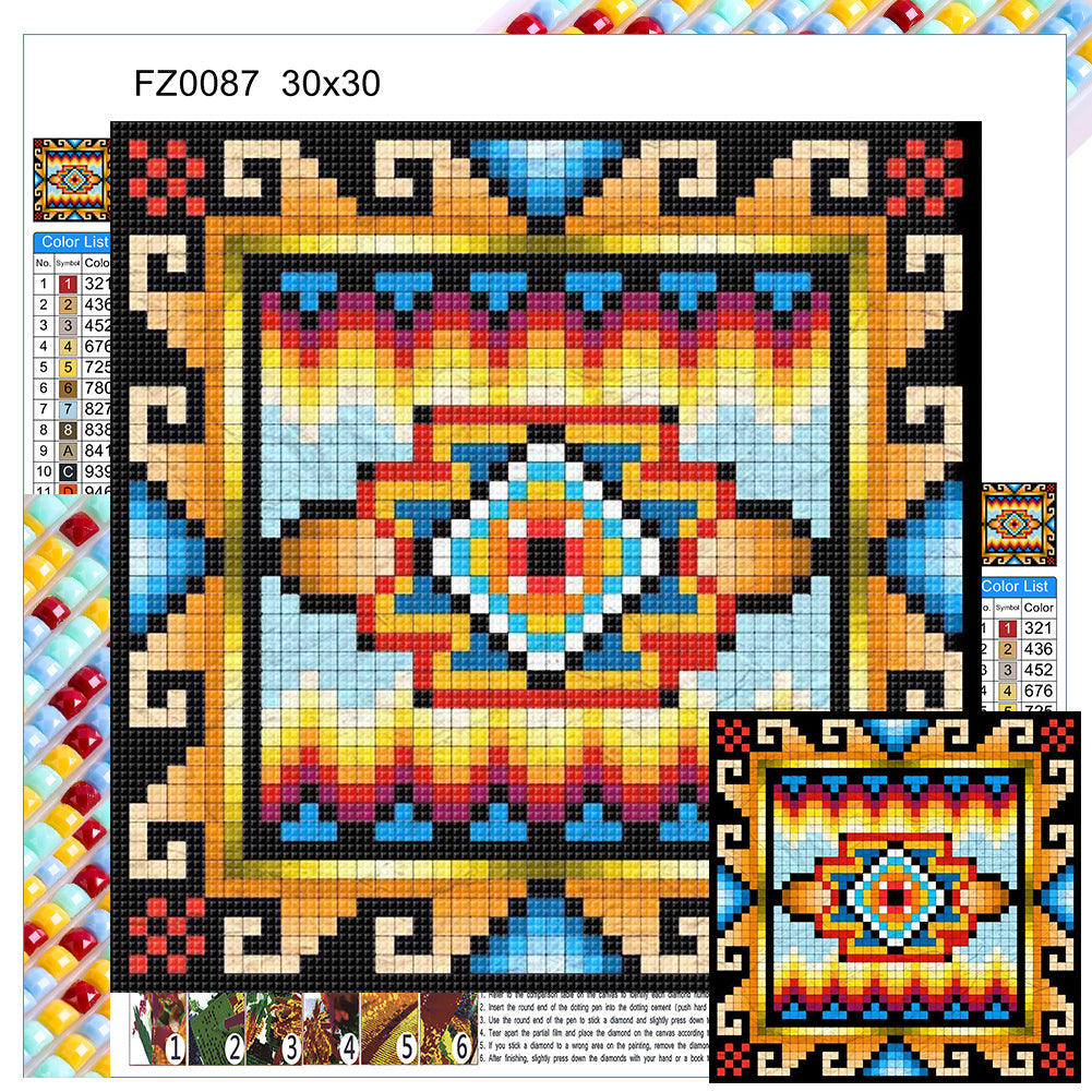 Traditional Eye Mosaic - Full Square Drill Diamond Painting 30*30CM