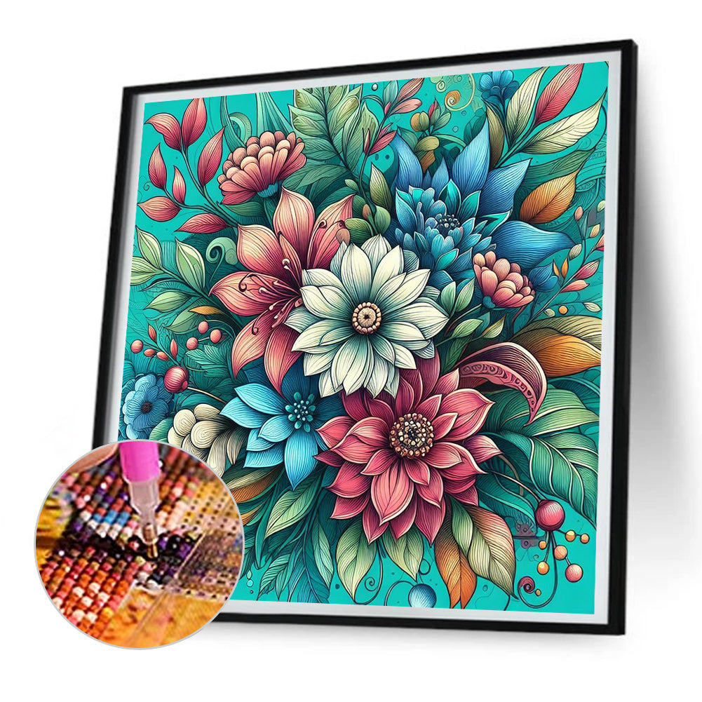 Bouquet - Full Round Drill Diamond Painting 30*30CM