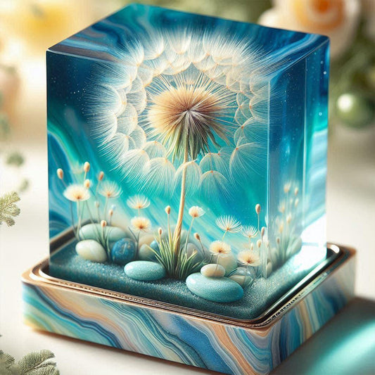 Dandelion Cube - Full Round Drill Diamond Painting 30*30CM