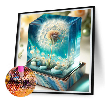 Dandelion Cube - Full Round Drill Diamond Painting 30*30CM