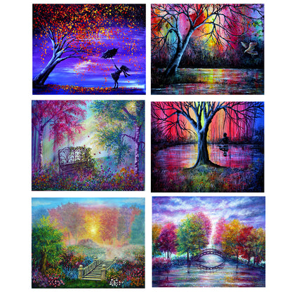 Landscape - Full Round Drill Diamond Painting 40*30CM