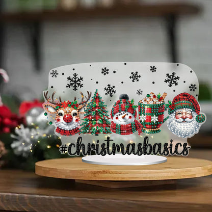 Acrylic Special Shape Christmas DIY Diamond Painting Desktop Ornaments