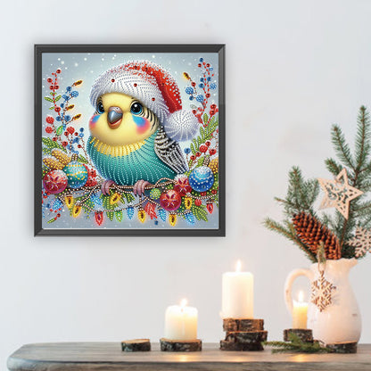 Christmas Bird - Partial Special-Shaped Drill Diamond Painting 30*30CM