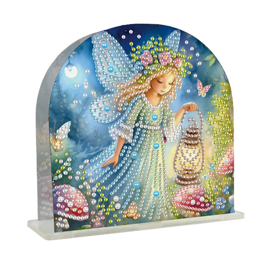 Acrylic Fairy Diamond Painting Napkin Rack Diamond Art Paper Towel Holder