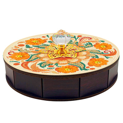 Mandala Diamond Painting Storage Box Wooden Organizer Case for Art Crafts