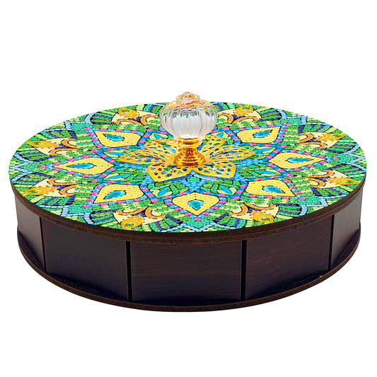 Mandala Diamond Painting Storage Box Wooden Organizer Case for Art Crafts