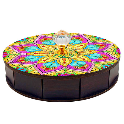 Mandala Diamond Painting Storage Box Wooden Organizer Case for Art Crafts