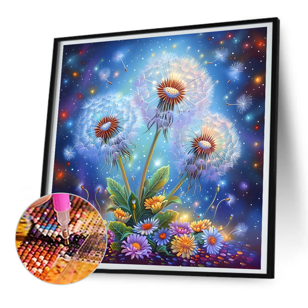 Dandelion - Full Round Drill Diamond Painting 30*30CM