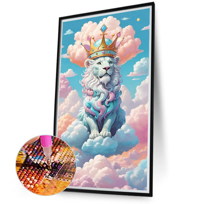 Lion - Full Round Drill Diamond Painting 40*70CM