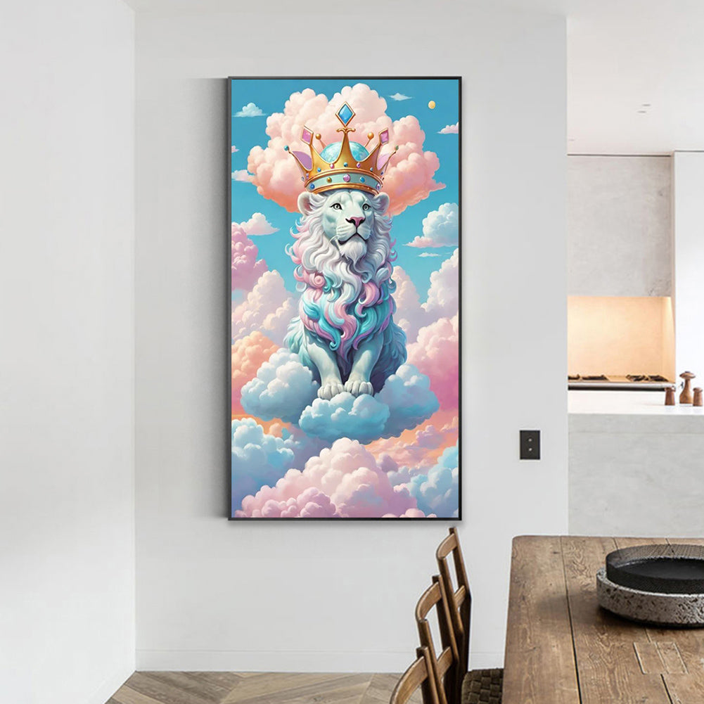 Lion - Full Round Drill Diamond Painting 40*70CM