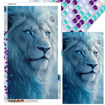 Lion - Full Round Drill Diamond Painting 40*70CM