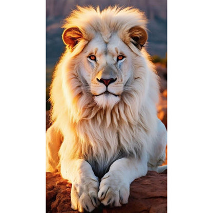 Lion - Full Round Drill Diamond Painting 40*70CM