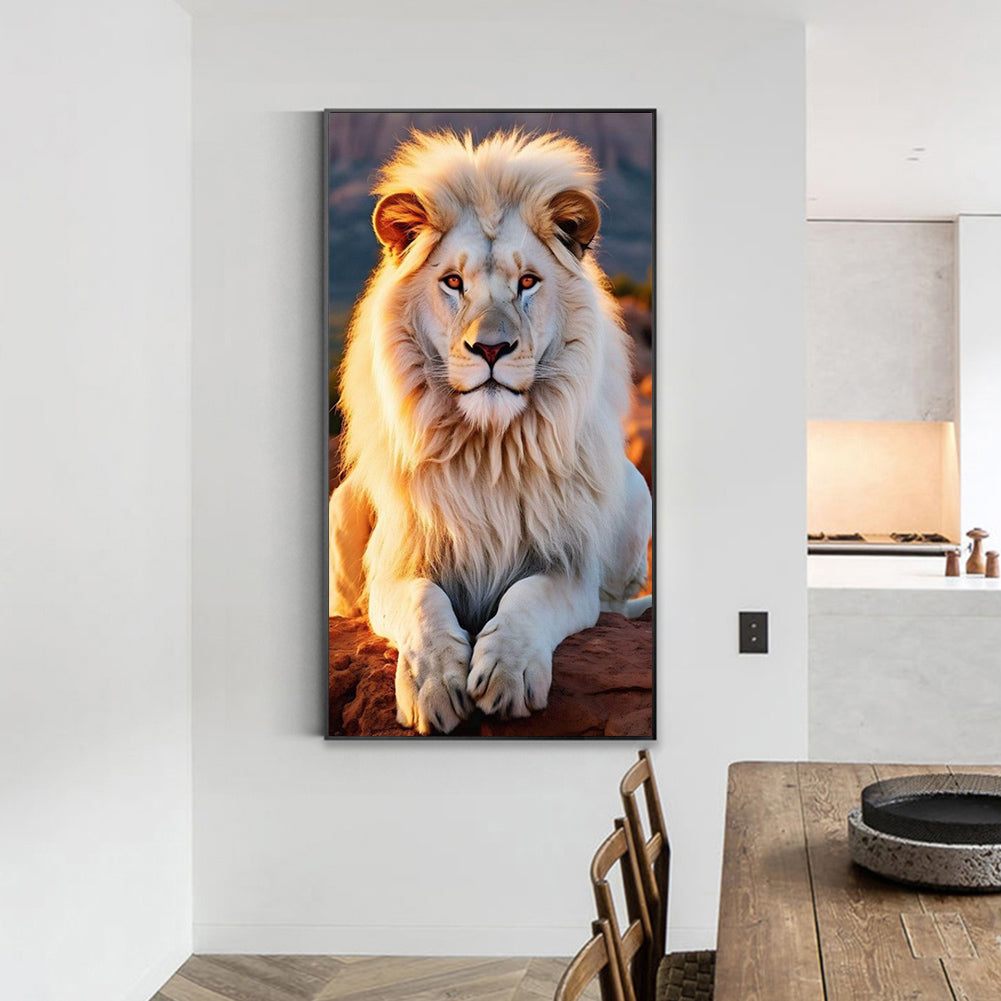 Lion - Full Round Drill Diamond Painting 40*70CM