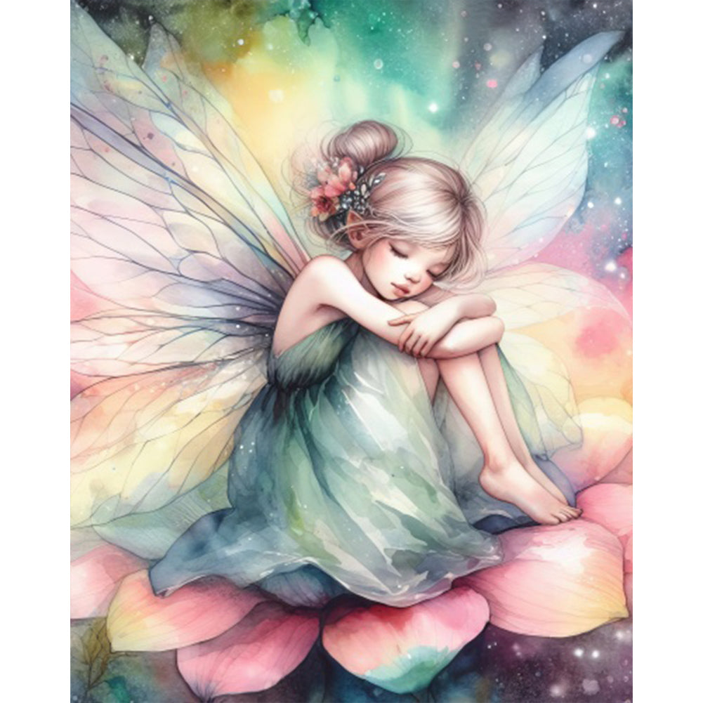 Flower Fairy - Full AB Round Drill Diamond Painting 40*50CM