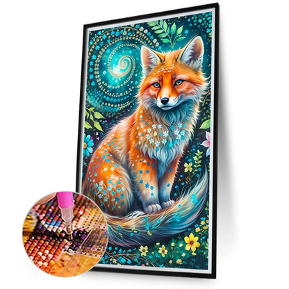 Fox - Full Round Drill Diamond Painting 40*70CM