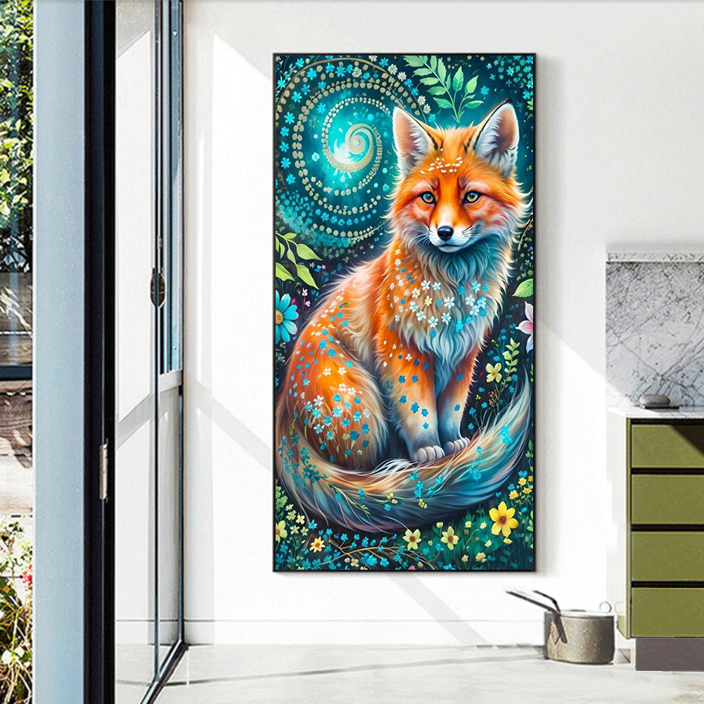 Fox - Full Round Drill Diamond Painting 40*70CM