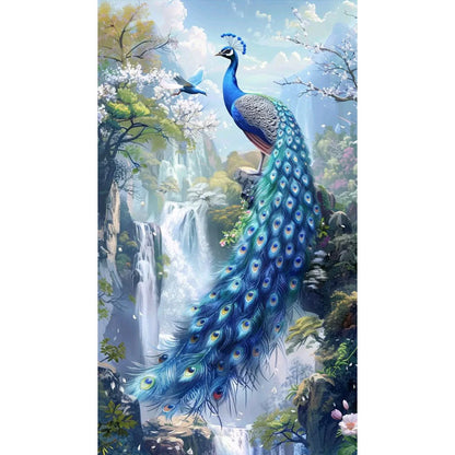 Peacock - Full Round Drill Diamond Painting 40*70CM