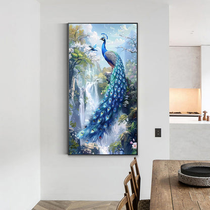 Peacock - Full Round Drill Diamond Painting 40*70CM