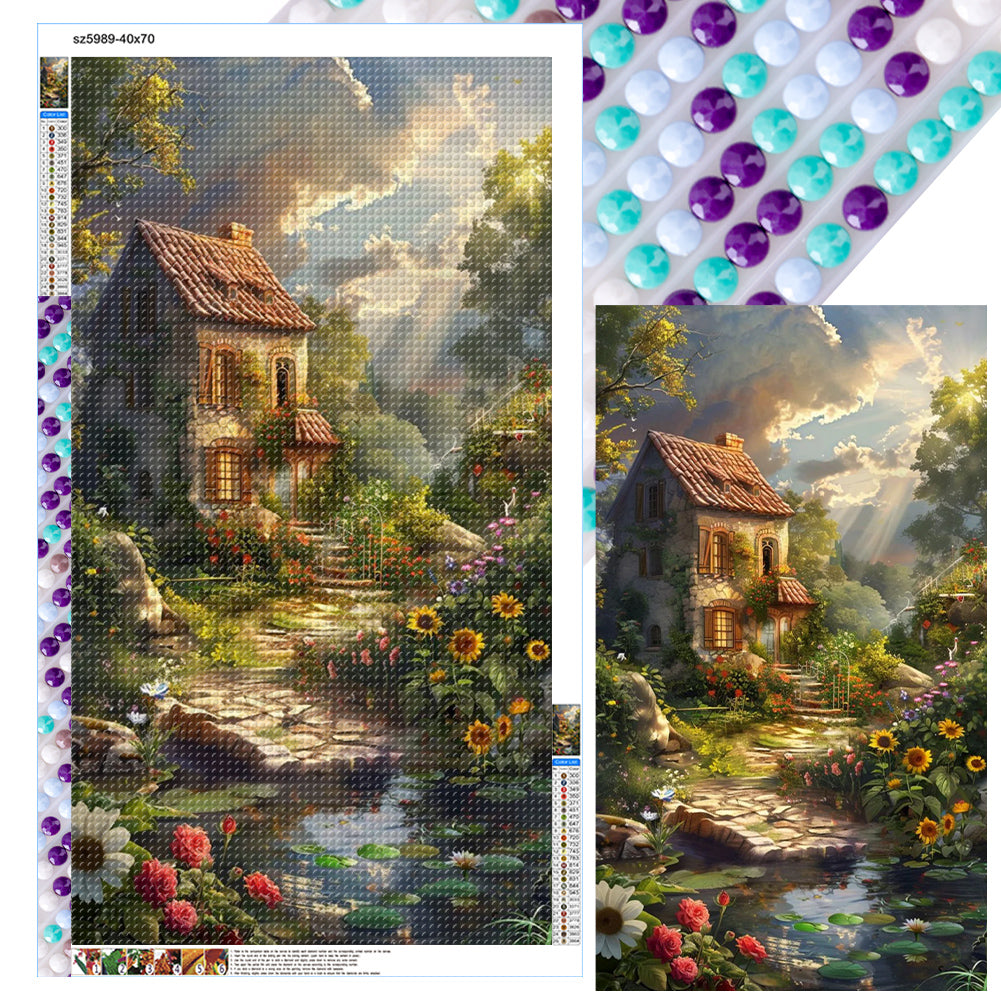 Countryside Sun Room - Full Round Drill Diamond Painting 40*70CM