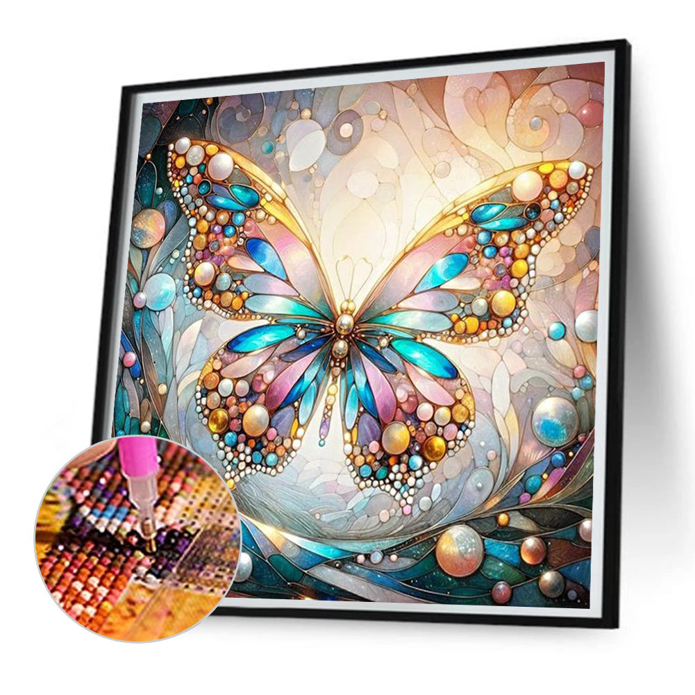 Butterfly - Full AB Square Drill Diamond Painting 30*30CM