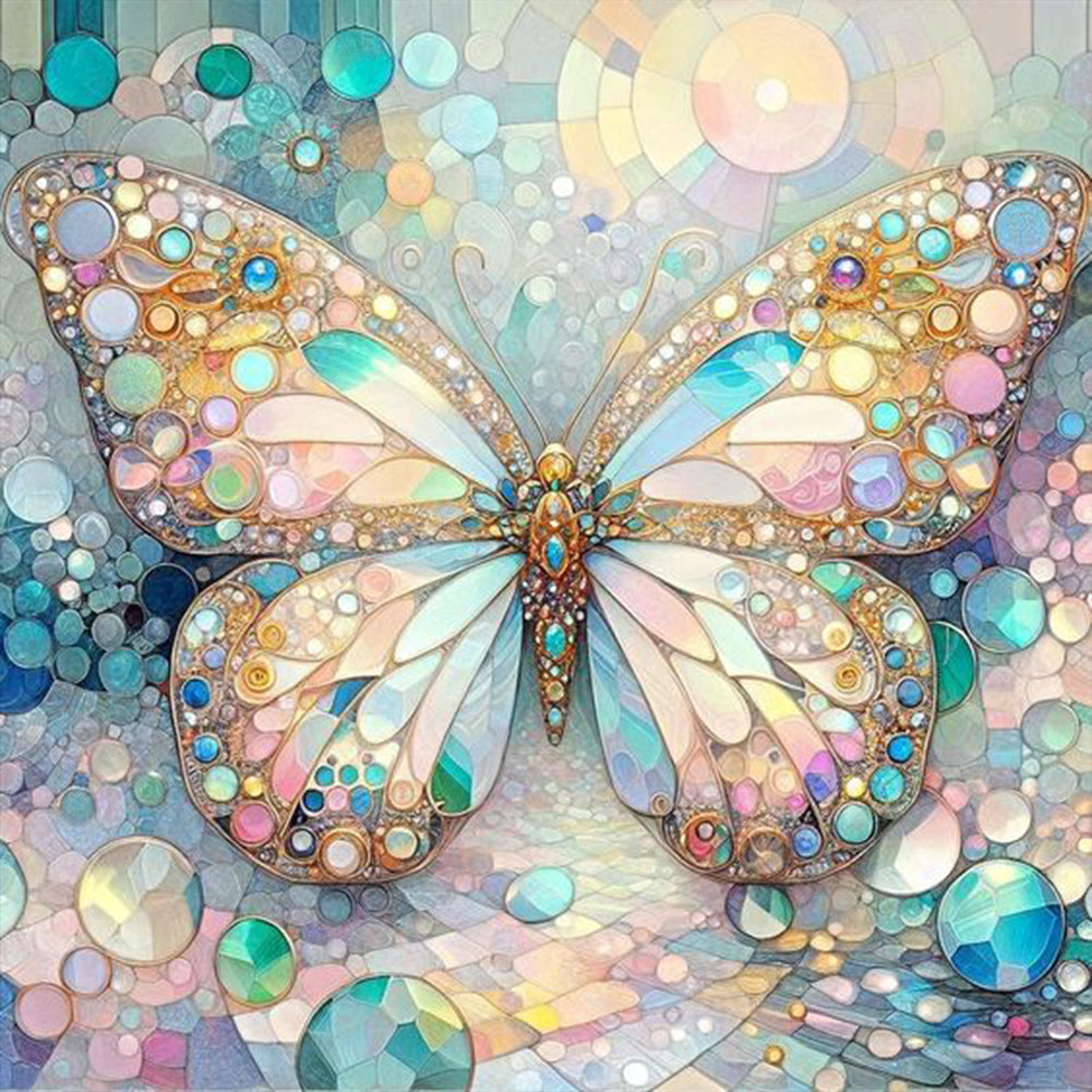 Butterfly - Full AB Square Drill Diamond Painting 30*30CM