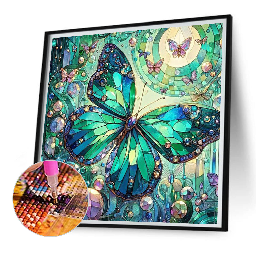 Butterfly - Full AB Square Drill Diamond Painting 30*30CM