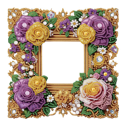 Acrylic Special Shape Flower Diamond Painting Picture Frame for Home Office