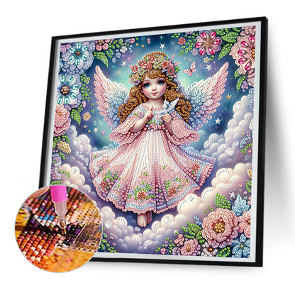 Angel - Partial Special-Shaped Drill Diamond Painting 30*30CM