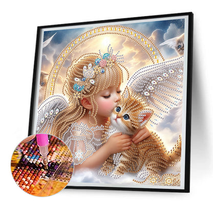 Angel - Partial Special-Shaped Drill Diamond Painting 30*30CM