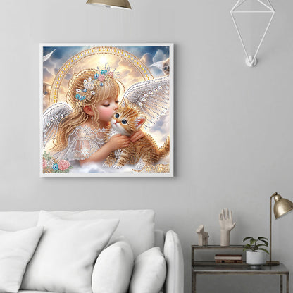 Angel - Partial Special-Shaped Drill Diamond Painting 30*30CM