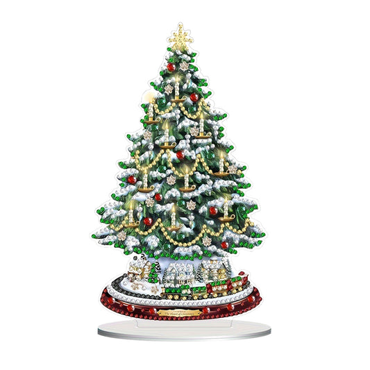 Christmas Tree Table Top Diamond Painting Ornament Kits 5D DIY Diamond Art Decor