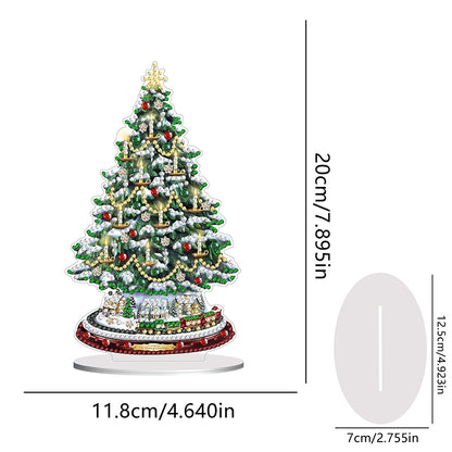 Christmas Tree Table Top Diamond Painting Ornament Kits 5D DIY Diamond Art Decor