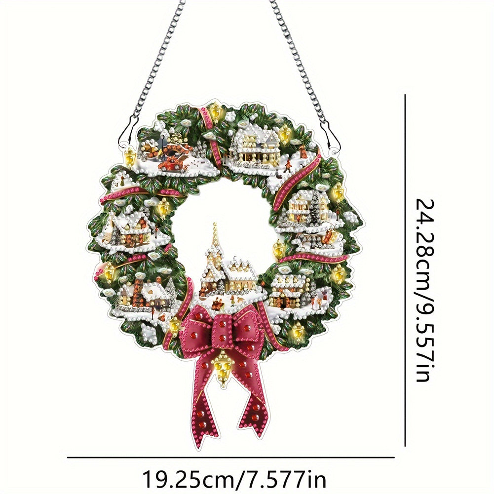 Acrylic Special Shape Christmas Garland DIY Diamond Garland Pendant Kit for Home