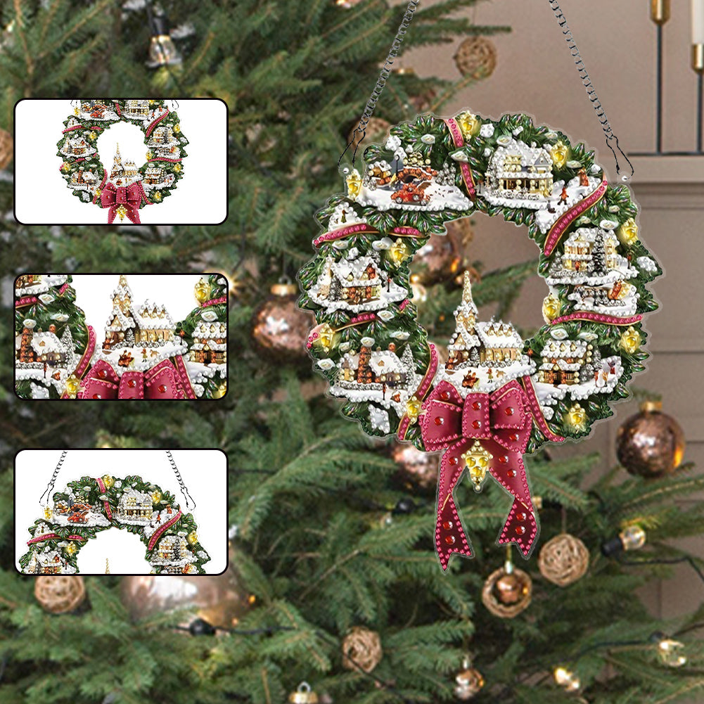 Acrylic Special Shape Christmas Garland DIY Diamond Garland Pendant Kit for Home