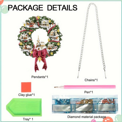 Acrylic Special Shape Christmas Garland DIY Diamond Garland Pendant Kit for Home