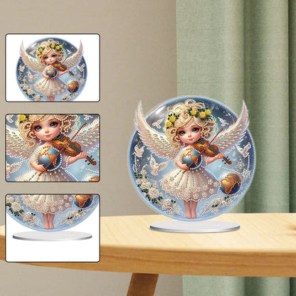 Angel Girl 5D DIY Diamond Painting Tabletop Decorations Bedroom Table Decor