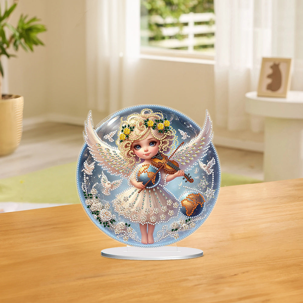 Angel Girl 5D DIY Diamond Painting Tabletop Decorations Bedroom Table Decor