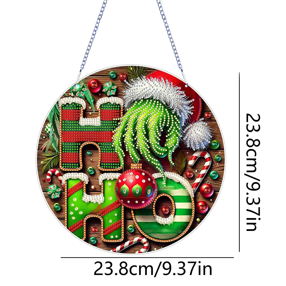 Green Claw Diamond Painting Hanging Ornaments for Garden Window Decoration