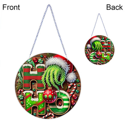 Green Claw Diamond Painting Hanging Ornaments for Garden Window Decoration