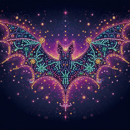 Starlight Animal Bat - Partial Special-Shaped Drill Diamond Painting 30*30CM